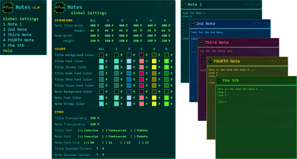 LATEST: ARos-Notes